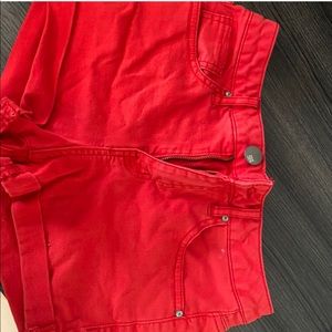 Red shorts